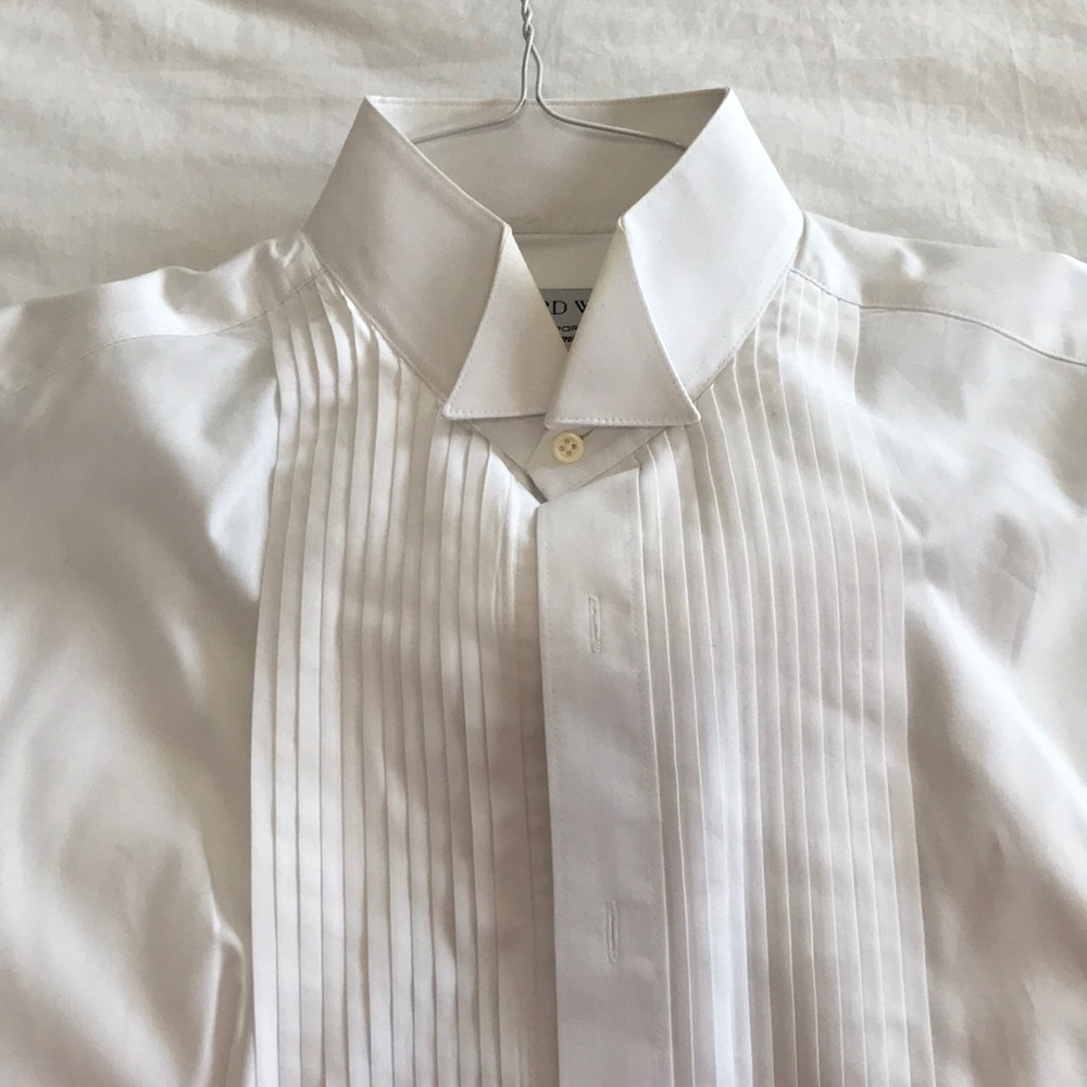 White Tuxedo Shirt size 16 34/35